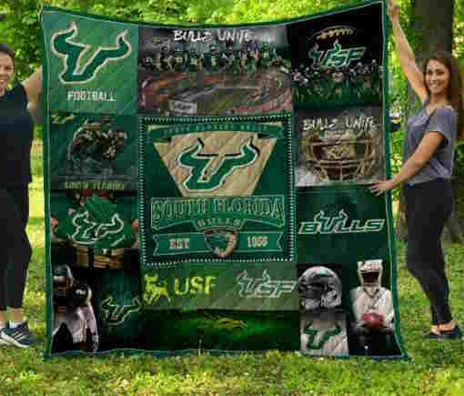 Ncaa South Florida Bulls 3D Quilt Blanket