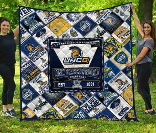 Ncaa Unc Greensboro Spartans 3D Quilt Blanket