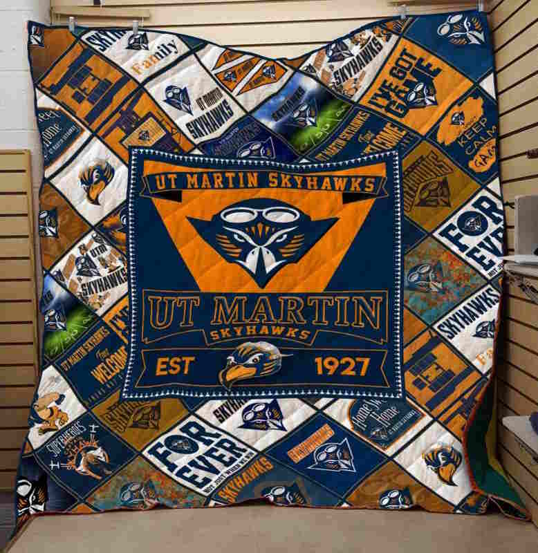 Ncaa Ut Martin Skyhawks 3D Quilt Blanket