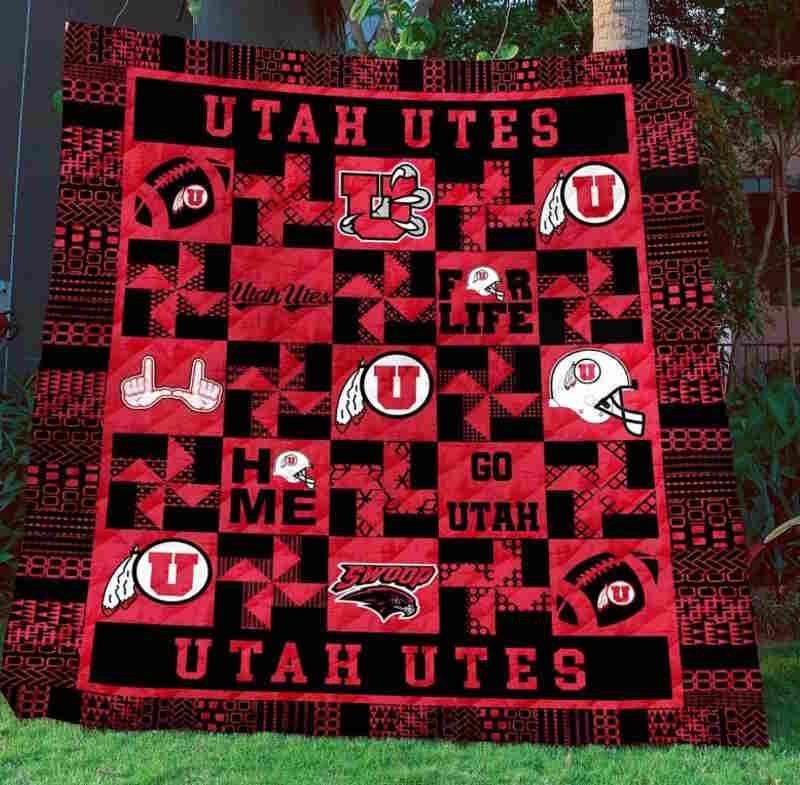 Ncaa Utah Utes 3D Quilt Blanket