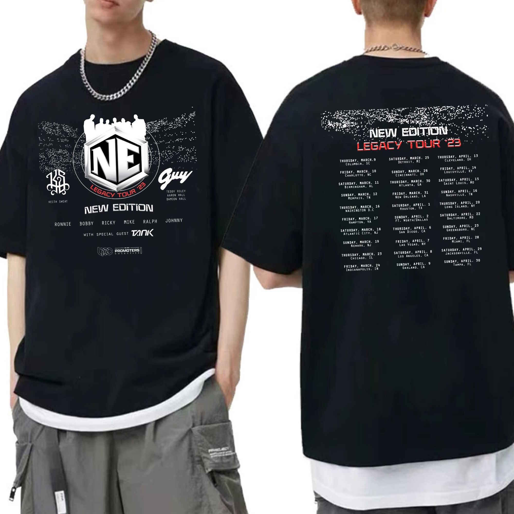 New Edition Legacy Tour 2023 New Edition Concert 2023 T Shirt