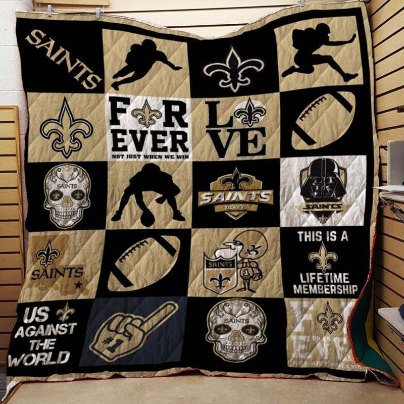 New Orleans Saints 3D Quilt Blanket