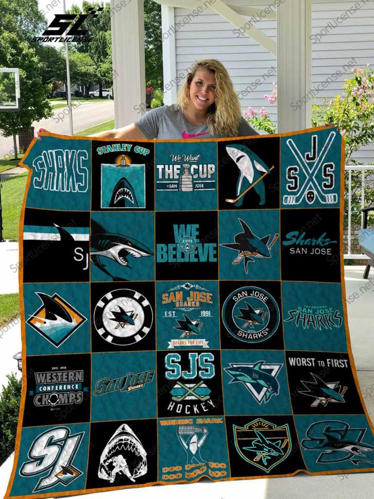 Nhl San Sharks 3D Quilt Blanket