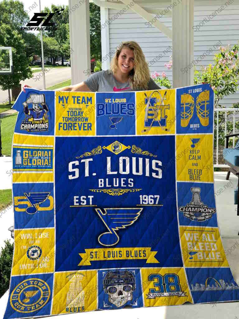 Nhl St. Louis Blues 3D Quilt Blanket