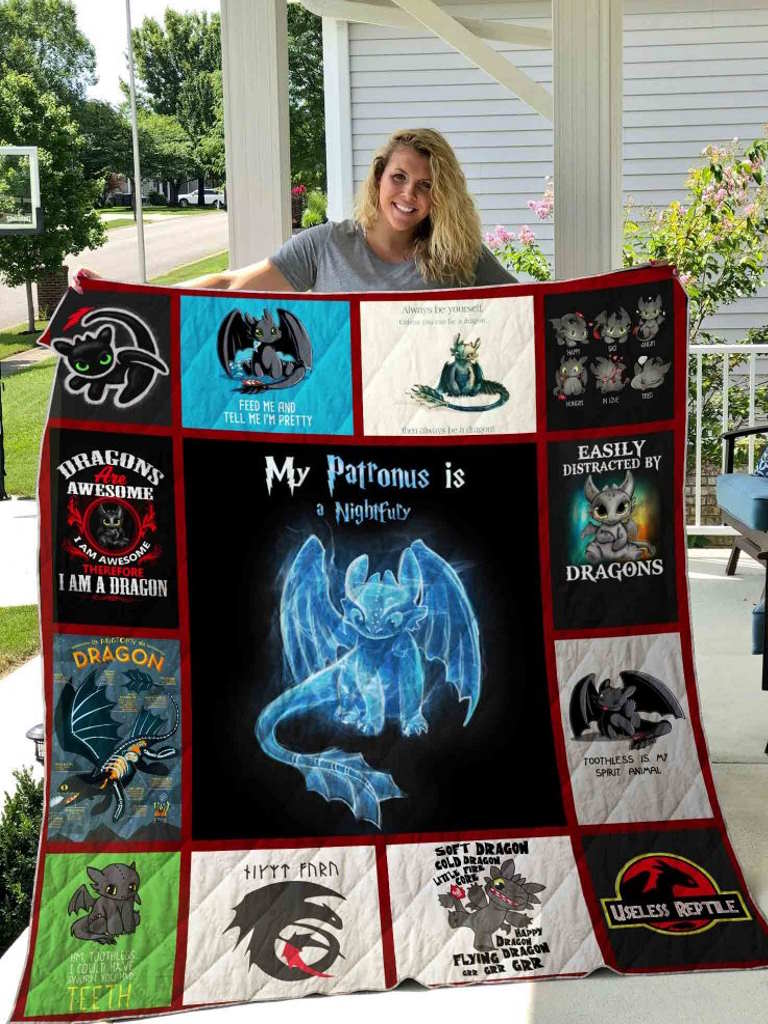 Night Fury 3D Quilt Blanket