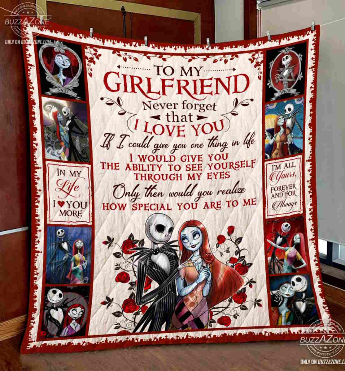 Nightmare Girlfriend Ability To See Yourself Quilt Blanket