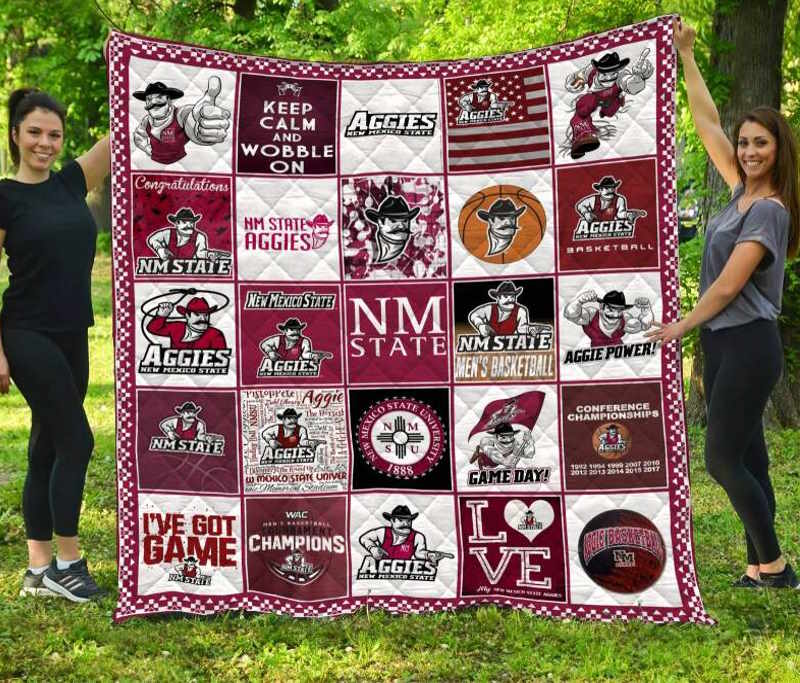 Nm State Aggies 3D Quilt Blanket