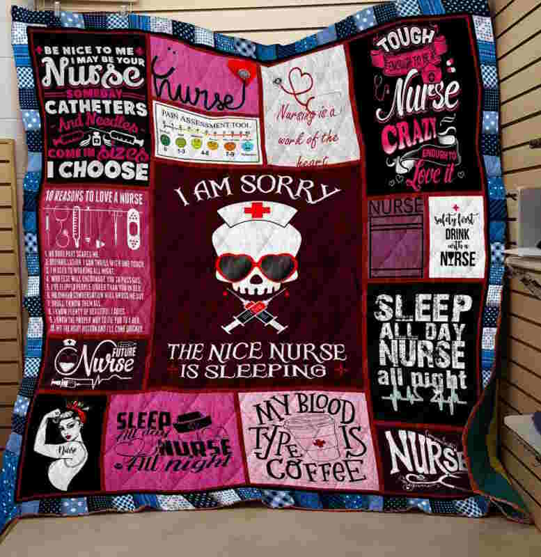 Nurse Is Sleeping 3D Quilt Blanket