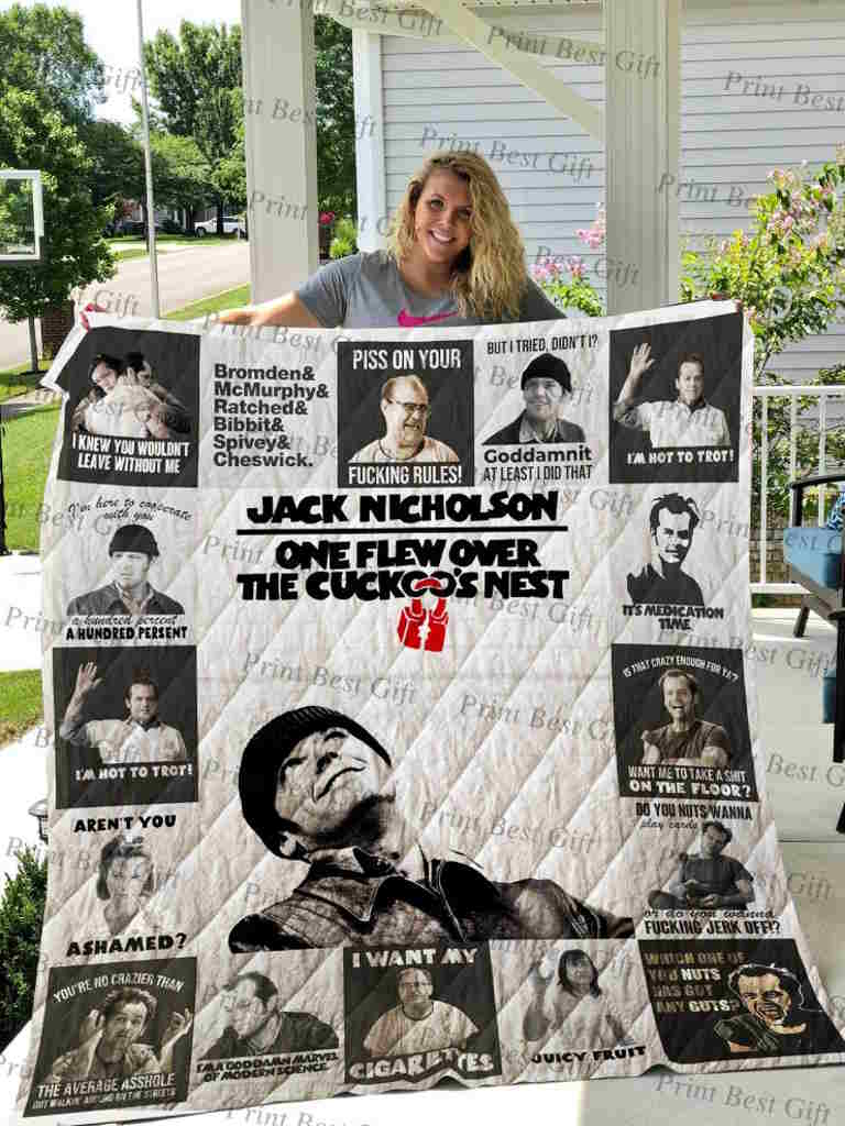 One Flew Over The Cuckoo’S Nest Poster Quilt Blanket