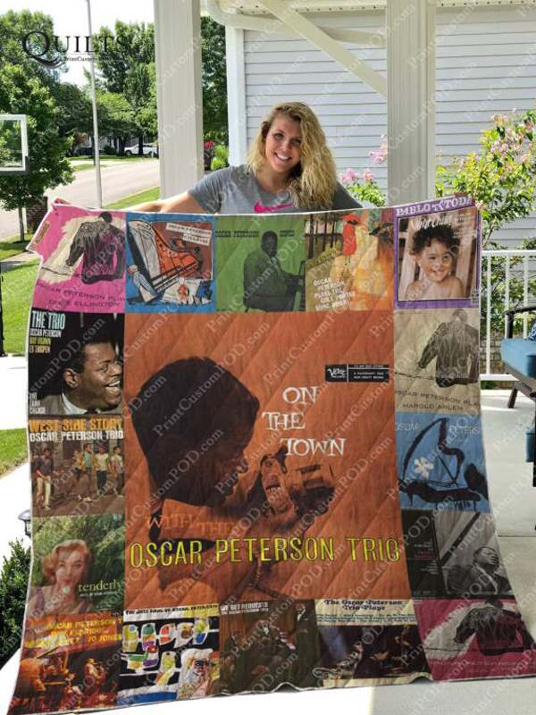 Oscar Peterson Albums 3D Quilt Blanket