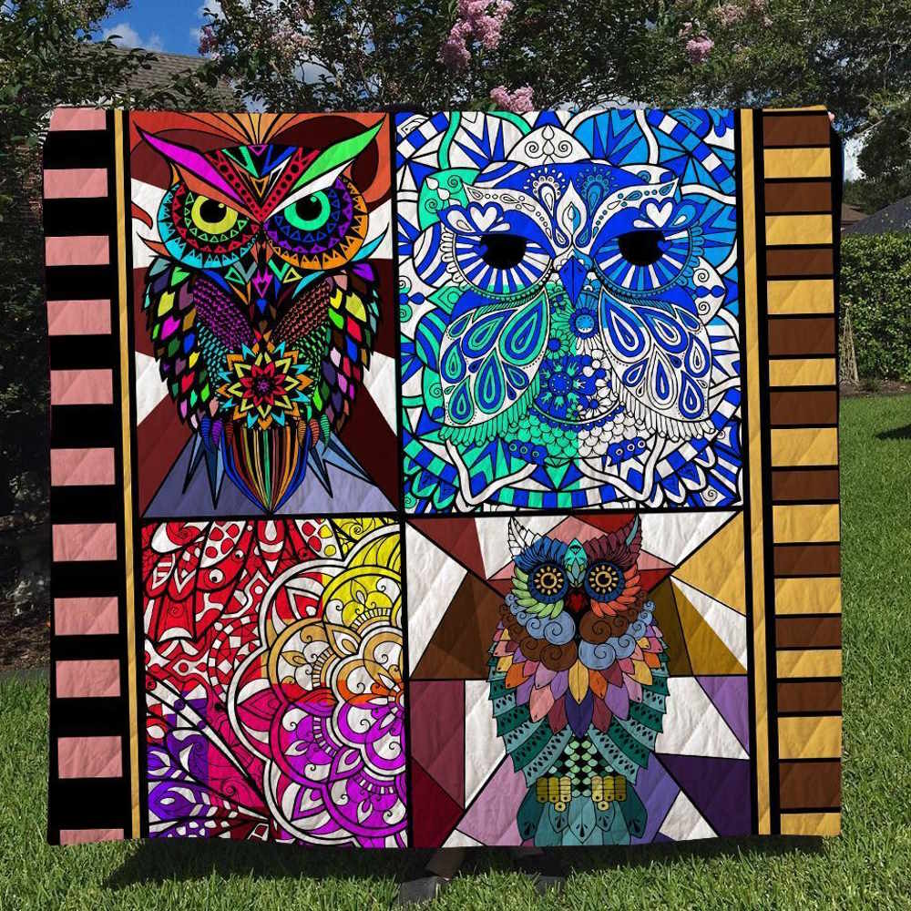 Owl Cute Quilt Blanket