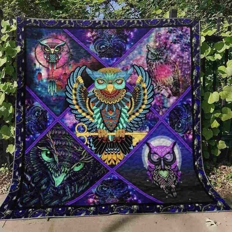 Owl Don’T Run Let’S Fly Quilt Blanket