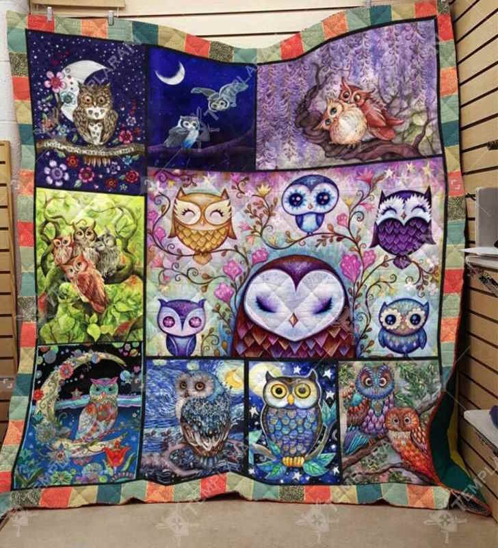 Owl Take My Hand 3D Quilt Blanket