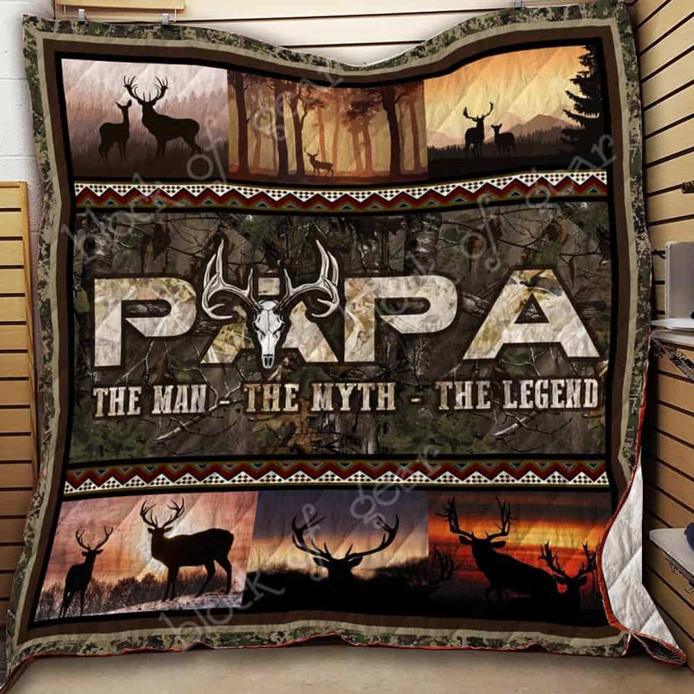 Papahunting 3D Quilt Blanket