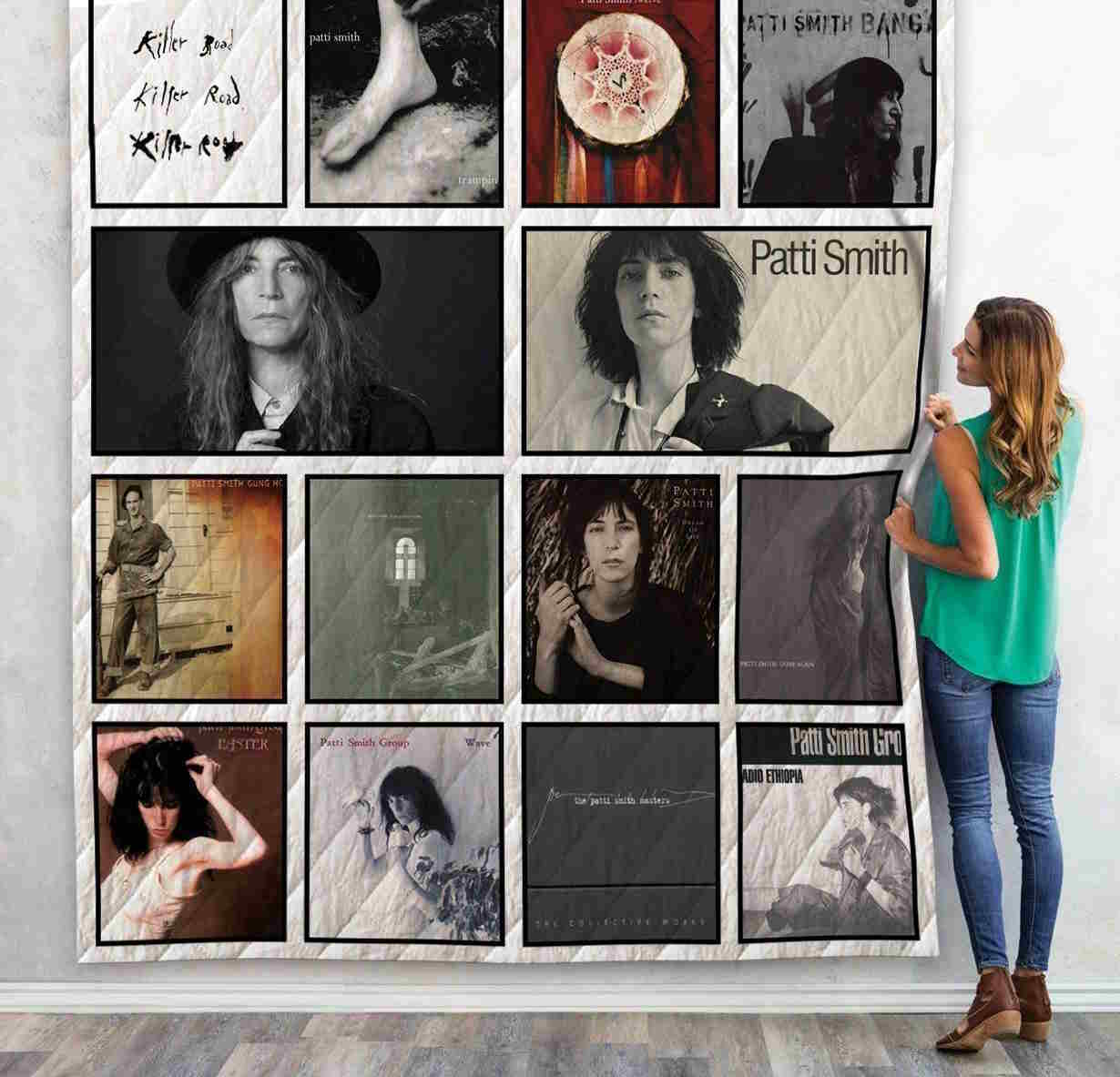 Patti Smith Albums 3D Quilt Blanket