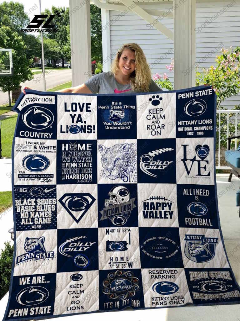 Penn State Nittany Lions 3D Quilt Blanket