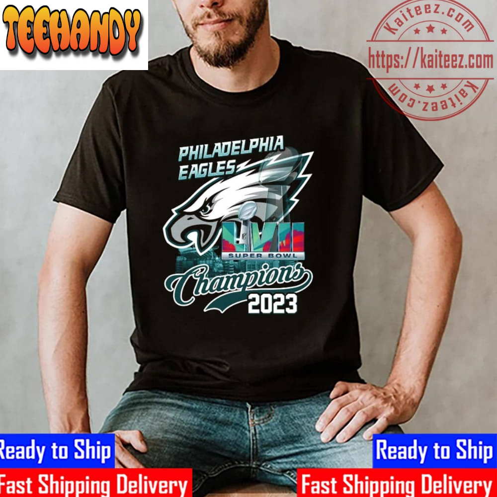 Philadelphia Eagles Champions 2023 Super Bowl LVII Champions Vintage T-Shirt