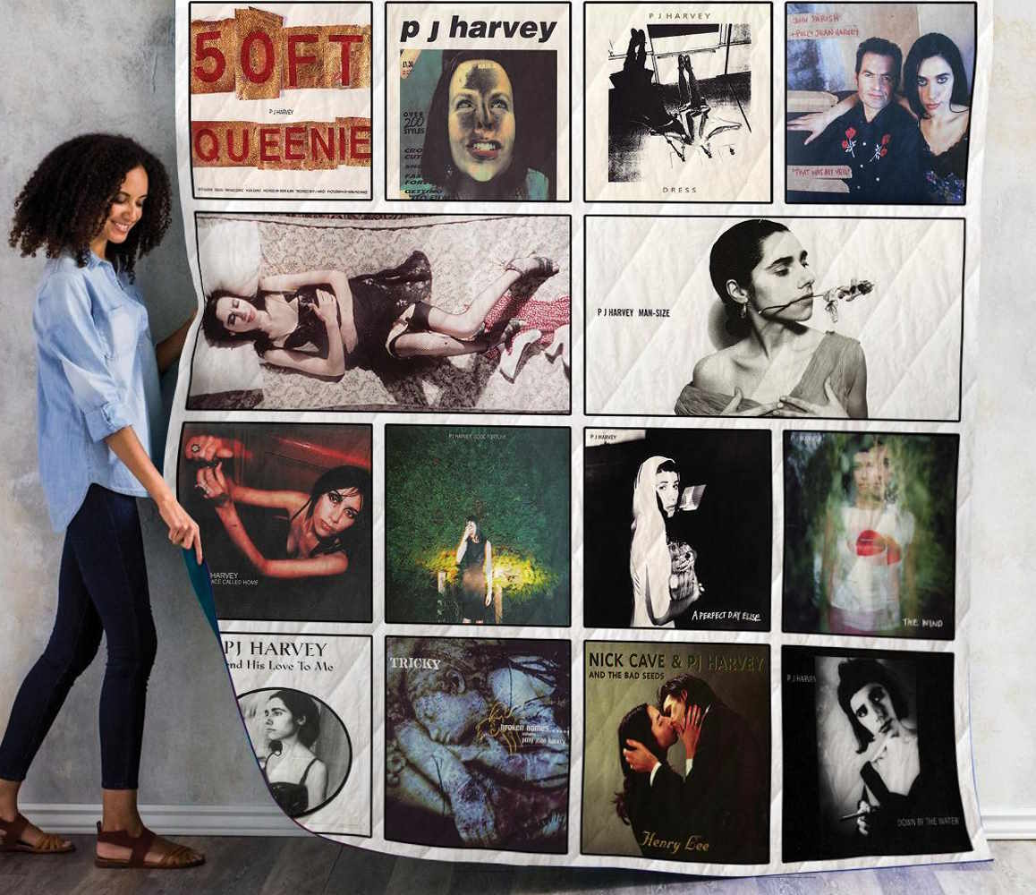 Pj Harvey Singles 3D Quilt Blanket