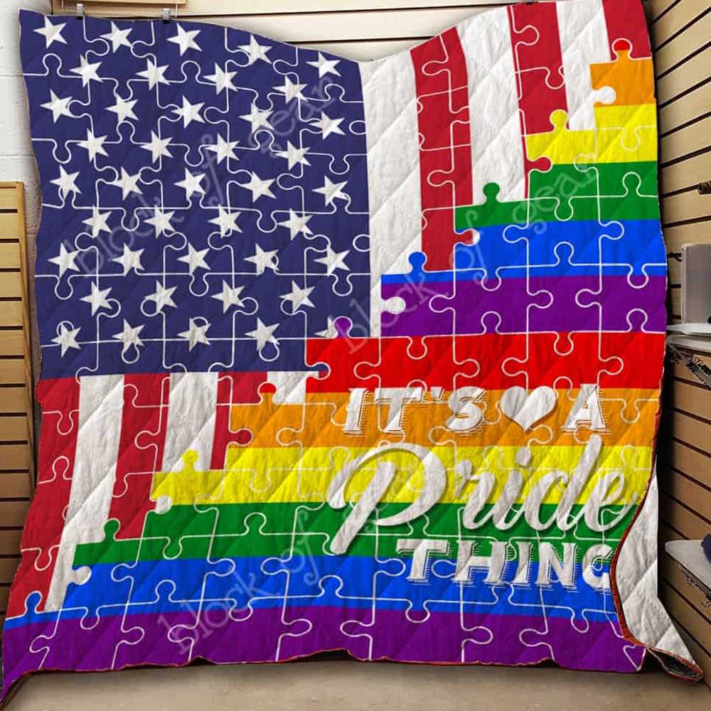 Pride 3D Quilt Blanket