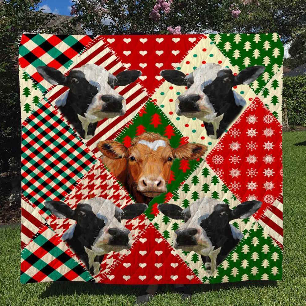 Print Cow Cute Style Vintagesk01 Quilt Blanket