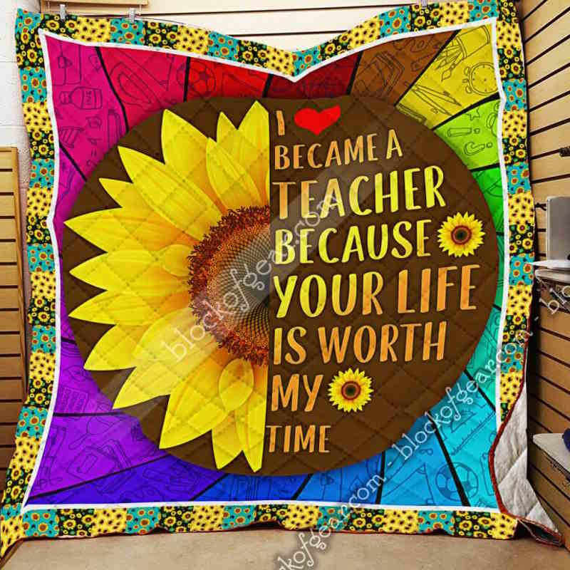 Proud Teacher 3D Quilt Blanket