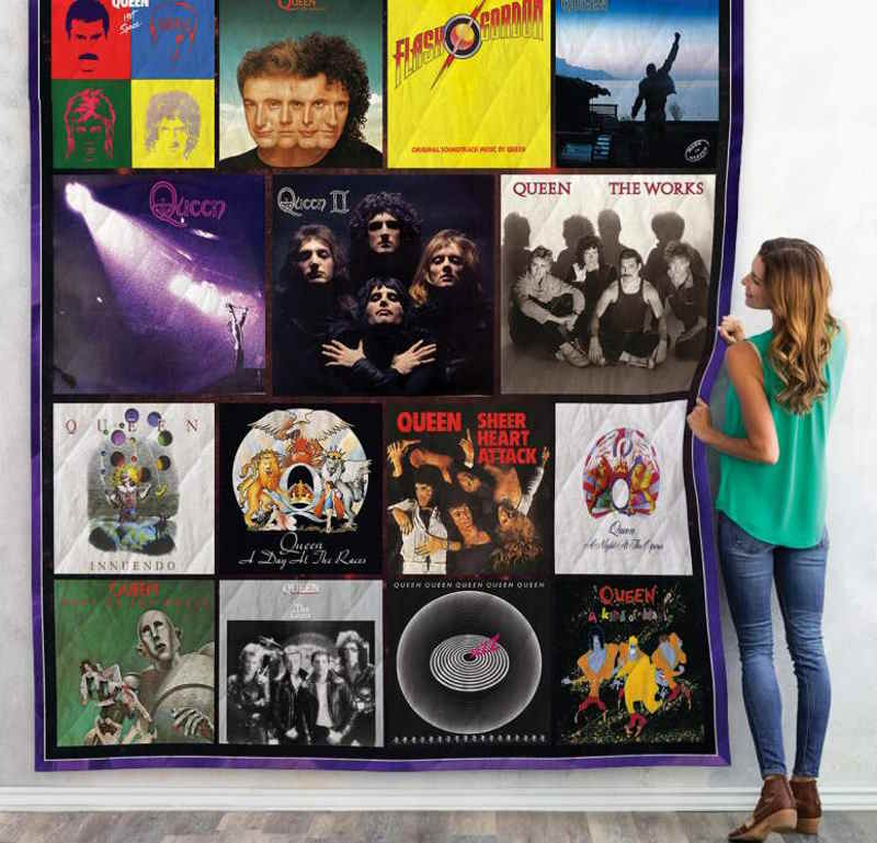 Queen Band Albums 3D Quilt Blanket