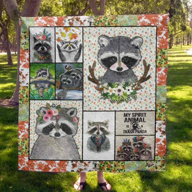 Racoon 3D Quilt Blanket