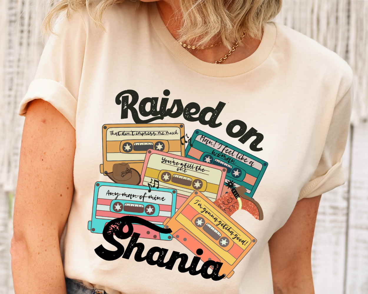 Raised on Shania T-Shirt, Country Music Shirt, 90’s Country Shirt