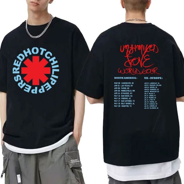 Red Hot Chili Peppers Unlimited Love World Tour 2023 Shirt