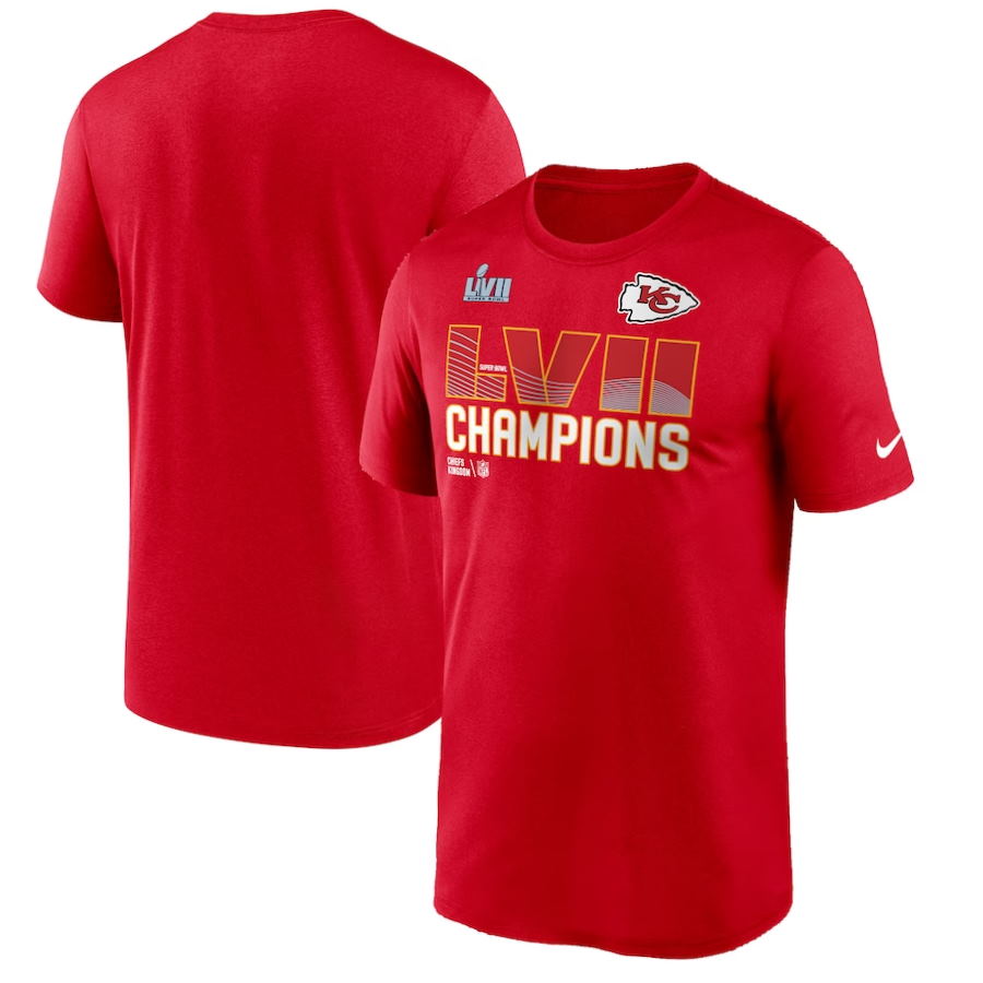 Red Kansas City Chiefs Super Bowl LVII Champions Essential T-Shirt