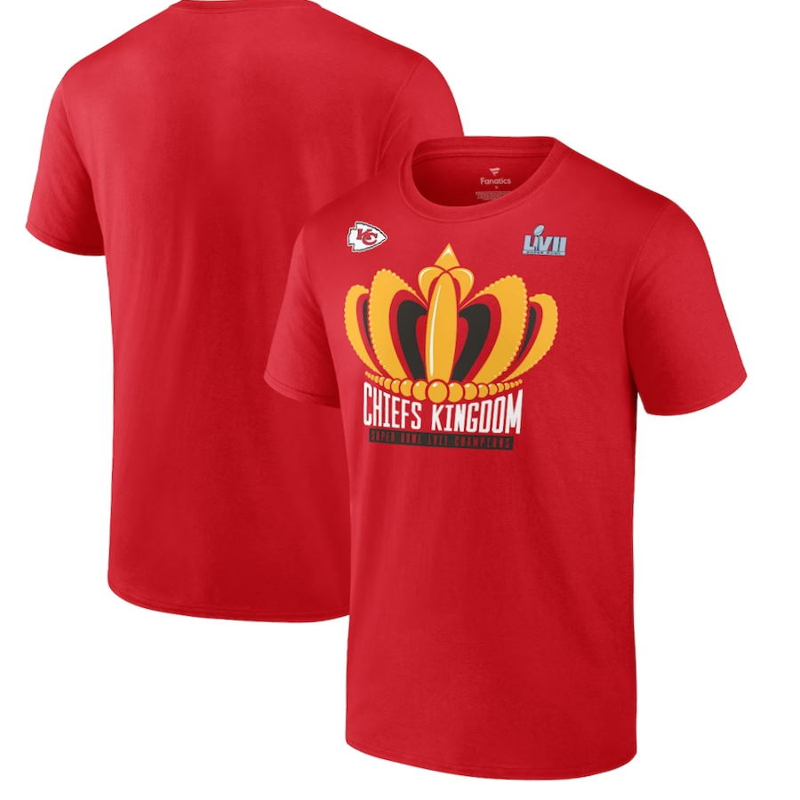 Red Kansas City Chiefs Super Bowl LVII Champions Last Standing T-Shirt