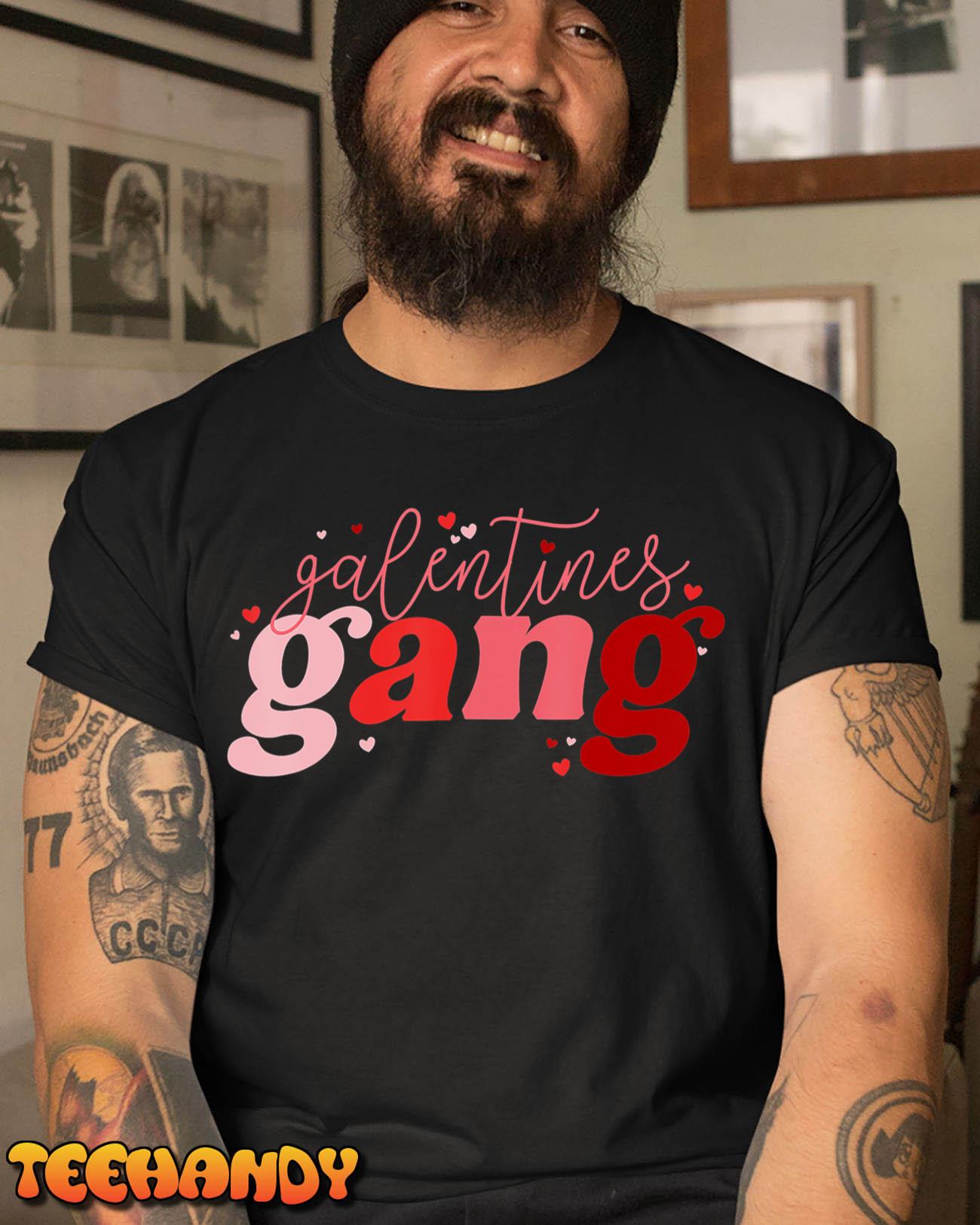 Retro 2023 Valentine’s Day Galentines Gang Funny T-Shirt