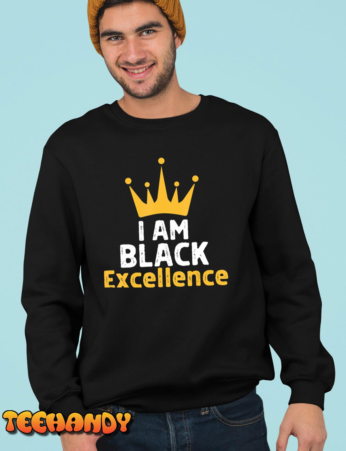 Retro Vintage Black Excellence African Pride History Month T-Shirt