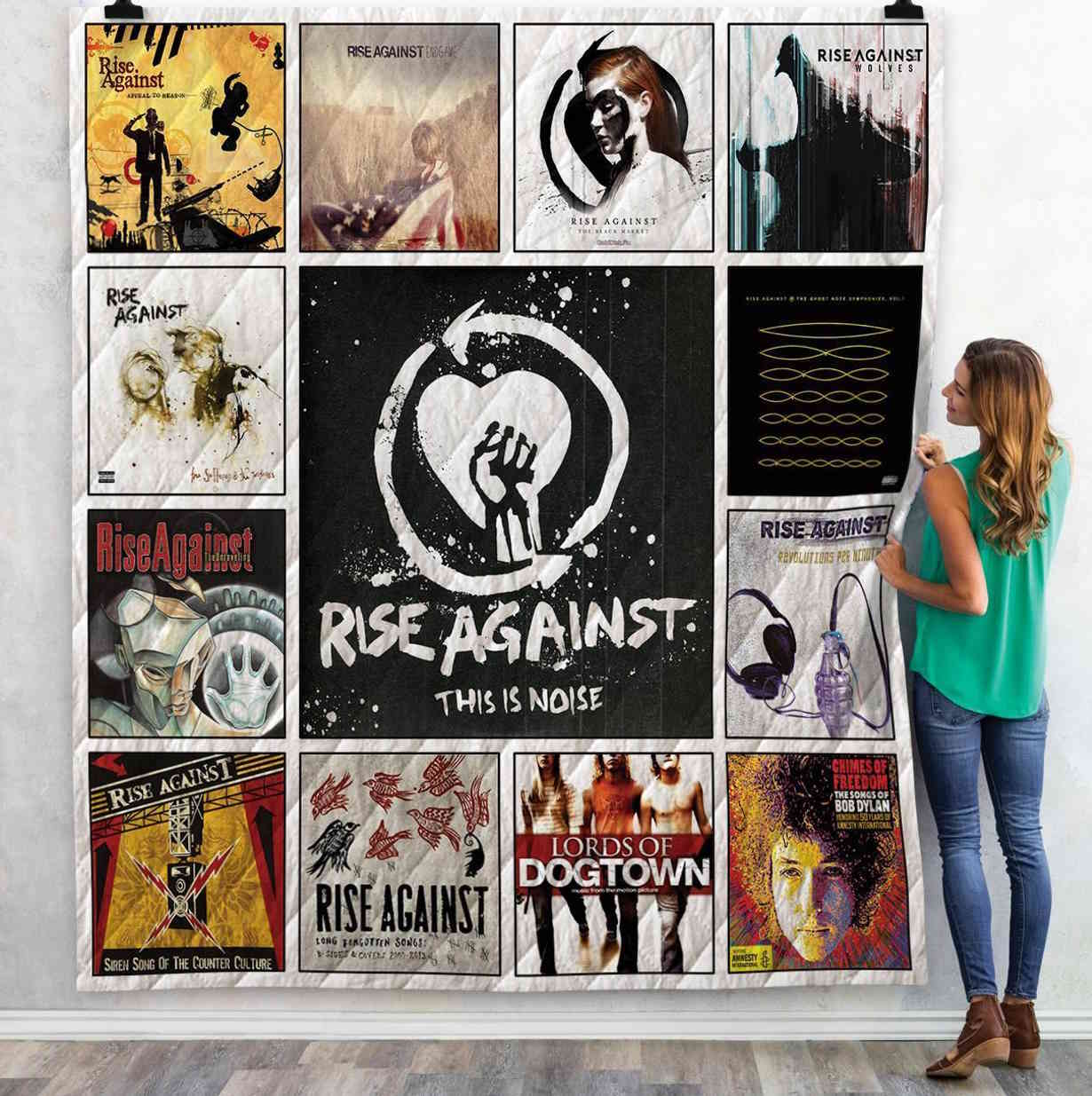 Rise Against Albums 3D Quilt Blanket