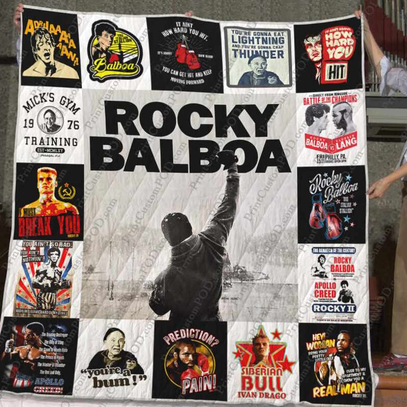 Rocky Balboa Quilt Blanket