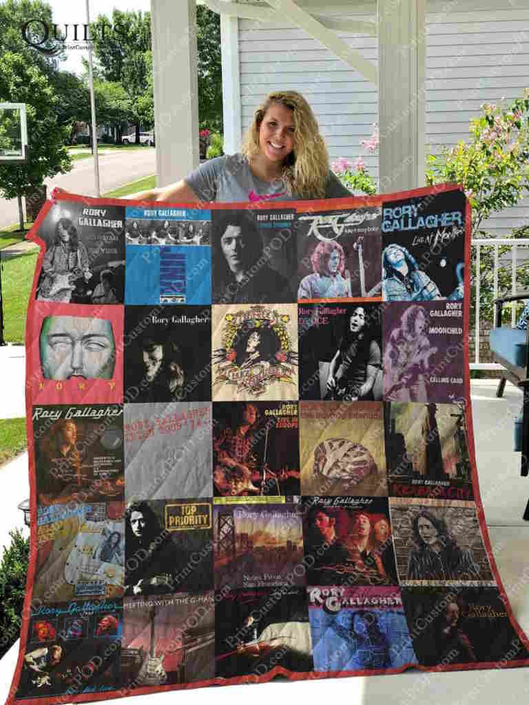 Rory Gallagher Albums 3D Quilt Blanket