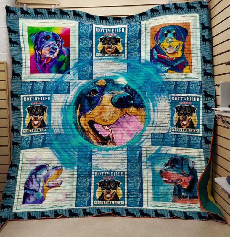 Rottweiler 3D Quilt Blanket