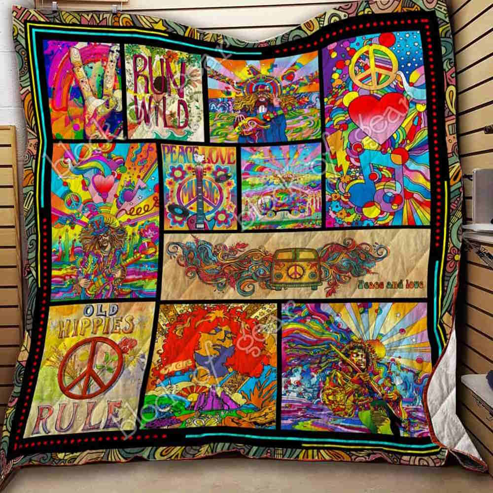 Run Wild, Hippie 3D Quilt Blanket