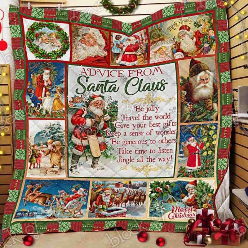 Santa Claus 3D Quilt Blanket