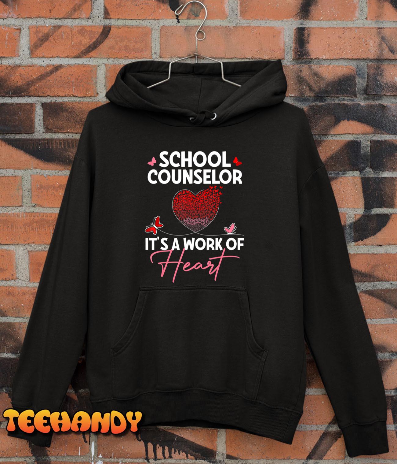 School Counselor Appreciation Gifts Valentine’s Day School T-Shirt