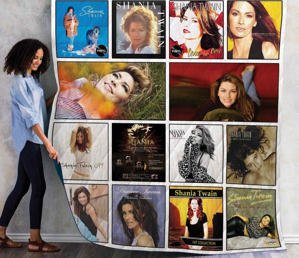 Shania Twain Albums 3D Quilt Blanket