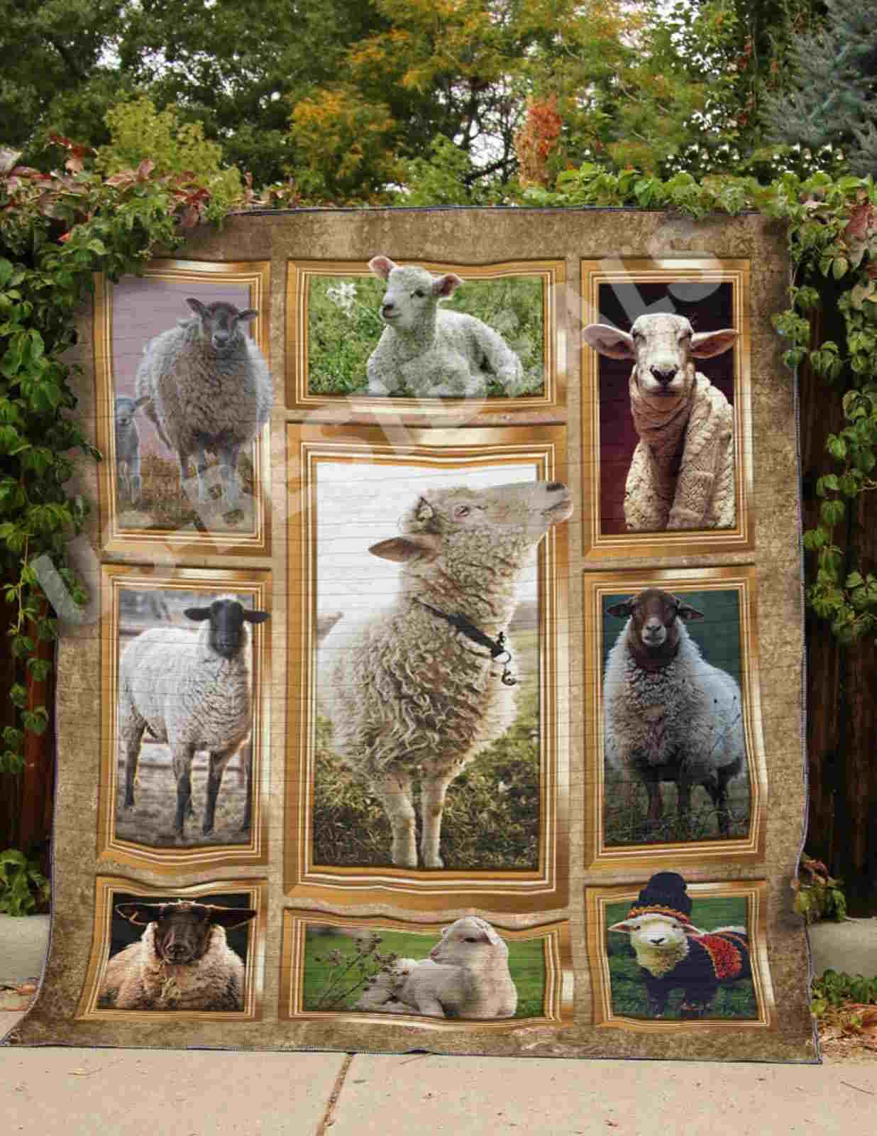 Sheep Come On And Let It Go Quilt Blanket