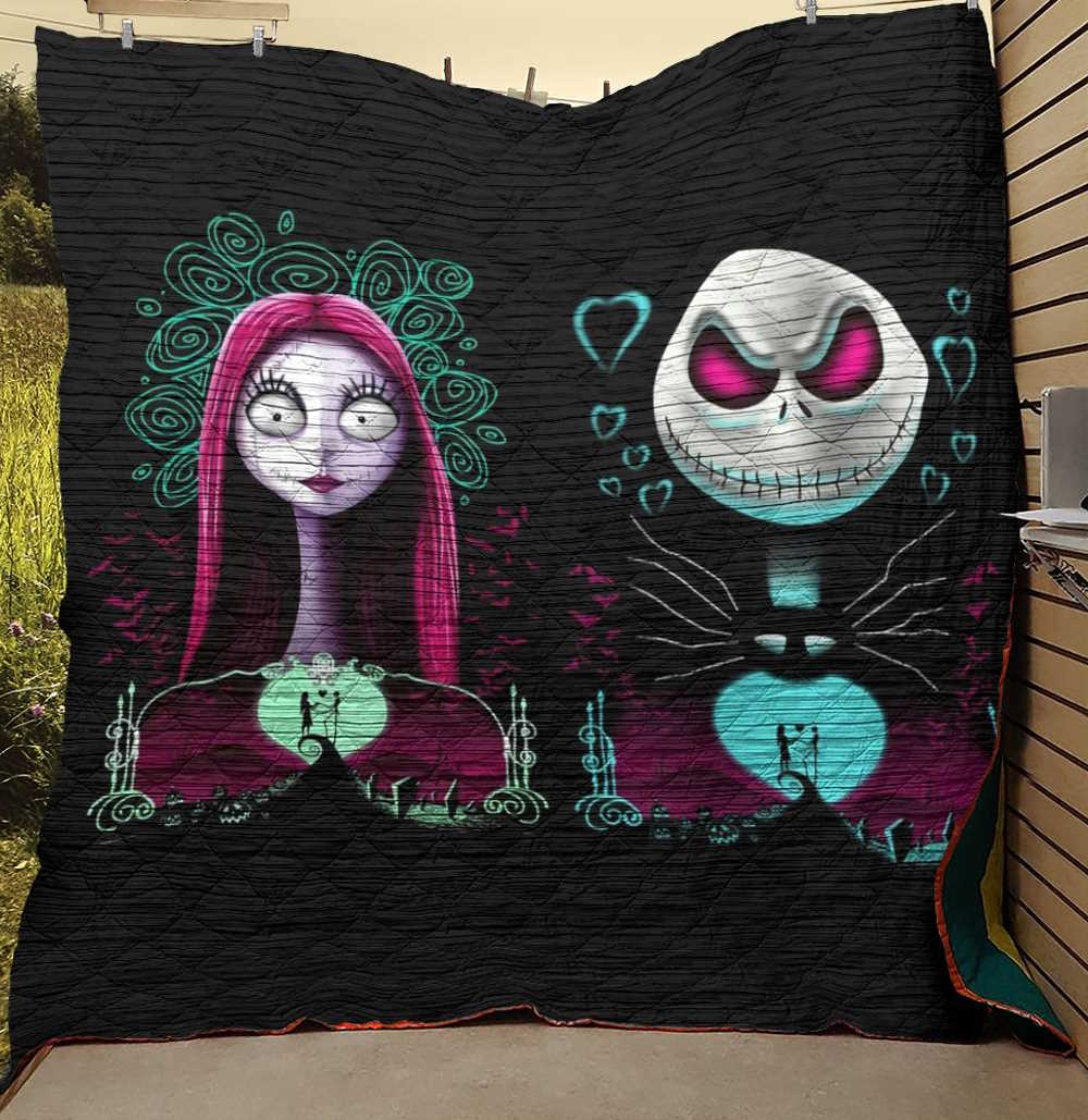 Skellington Sally Quilt Blanket