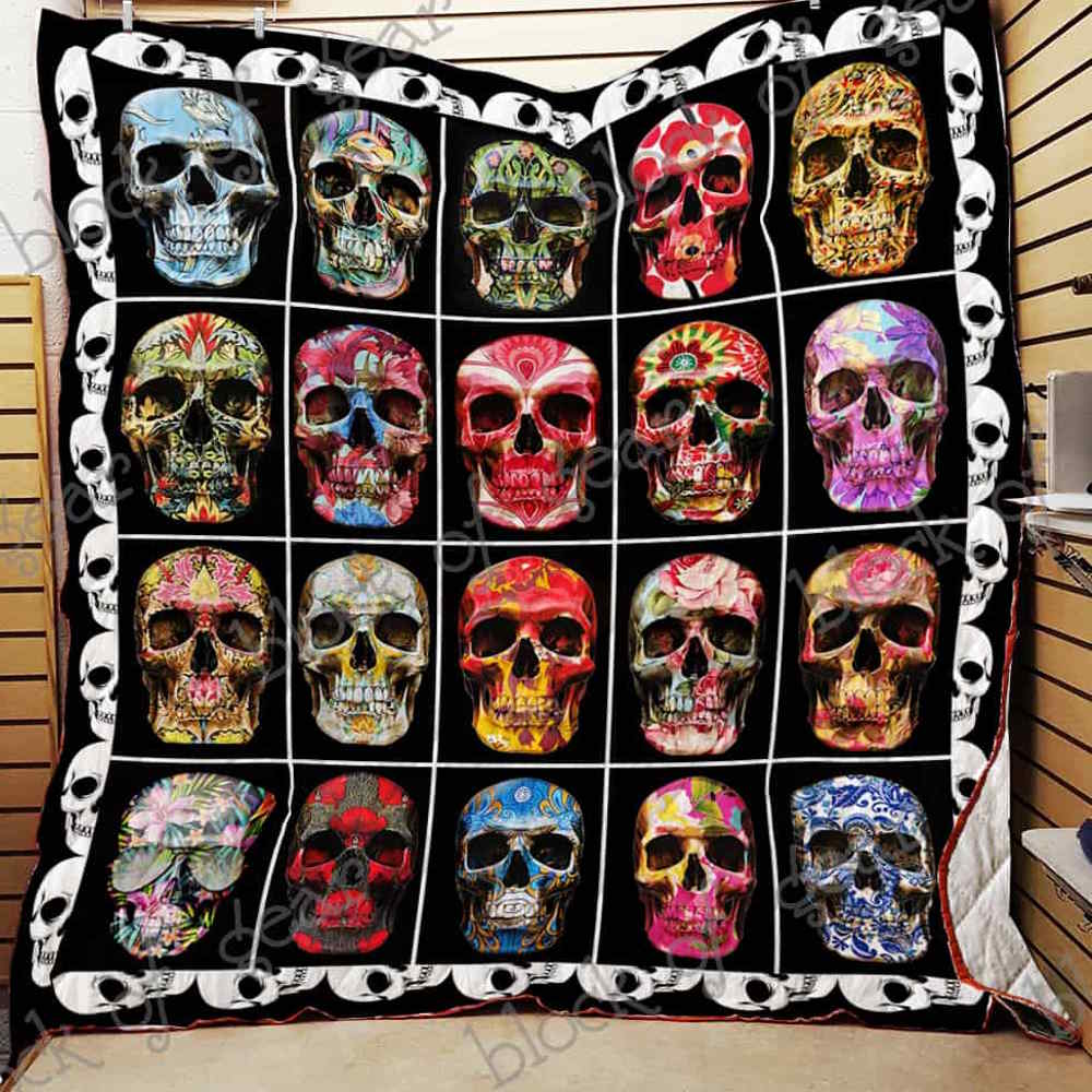 Skull Collection 3D Quilt Blanket