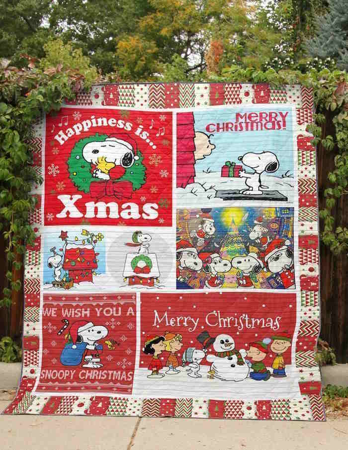 Snoopy 3D Quilt Blanket Xmas