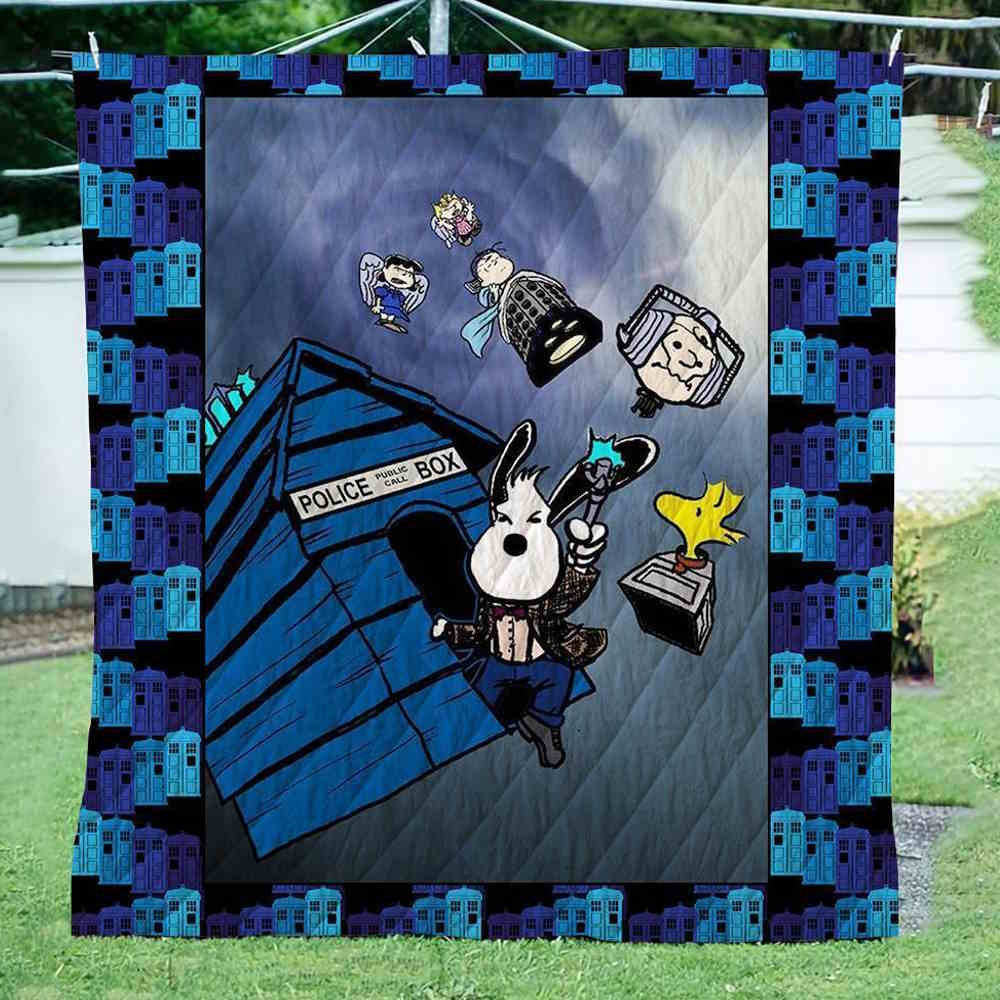 Snoopy Dr Who 3D Quilt Blanket