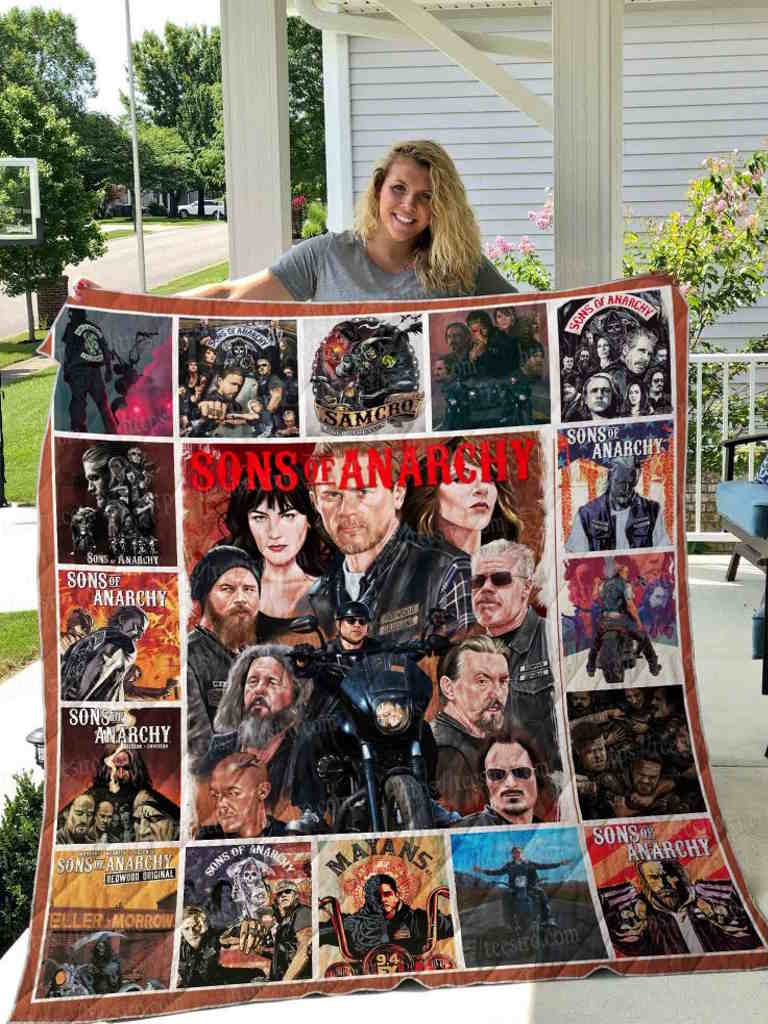 Sons Of Anarchy Illustration Quilt Blanket