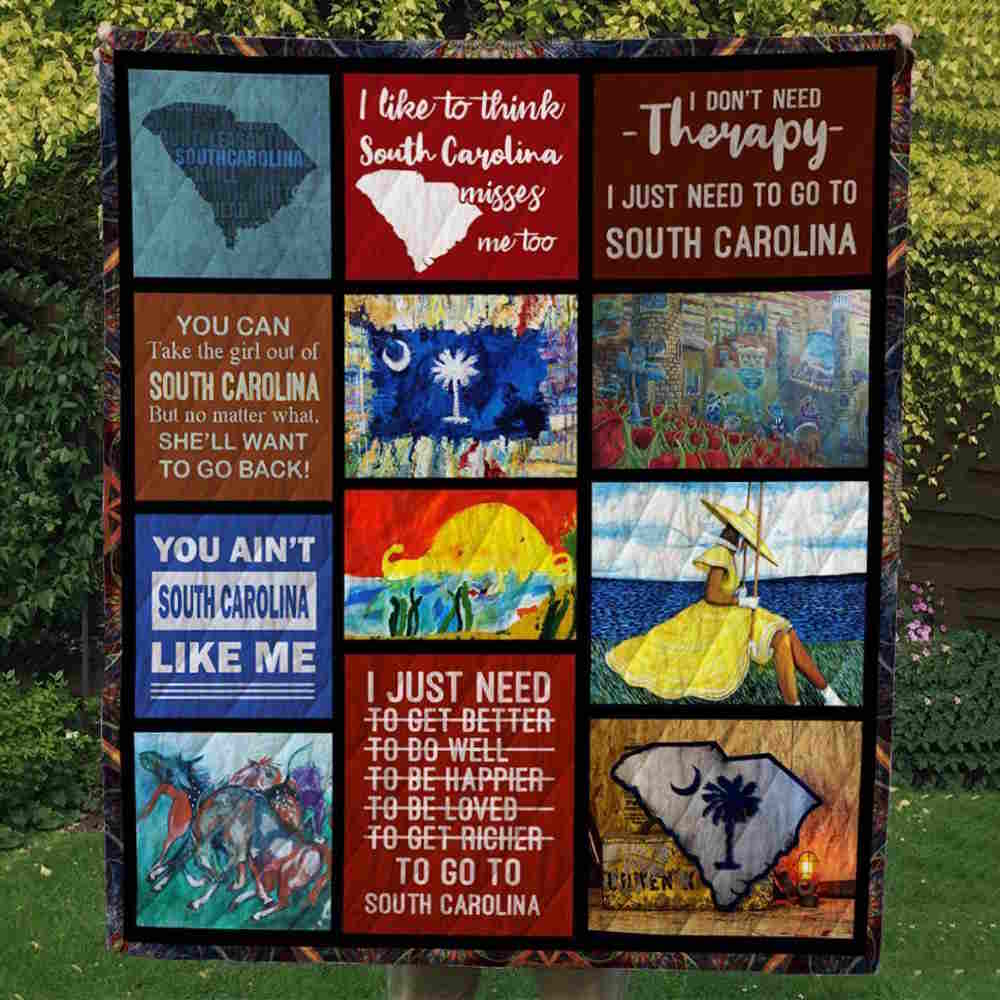 South Carolina Quilt Blanket