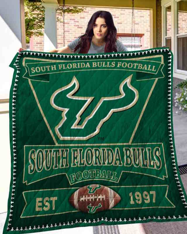South Florida Bulls 3D Quilt Blanket