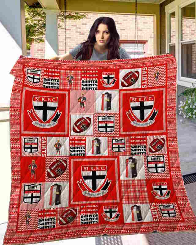 St Kilda Saints 3D Quilt Blanket